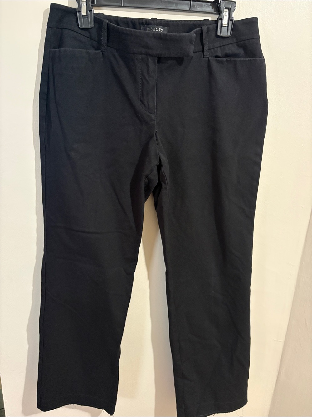 Talbots Black Straight Leg Dress Pants